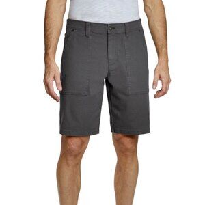 Weatherproof NWT Men's Size 40 Forged Iron Gray Utility Shorts Stretch Waistband